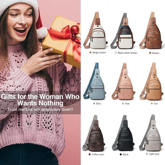 7L Sling Bag For Women Men Crossbody Shoulder Tote Blet Bags Backpack Fanny Pack - Picture 9 of 9